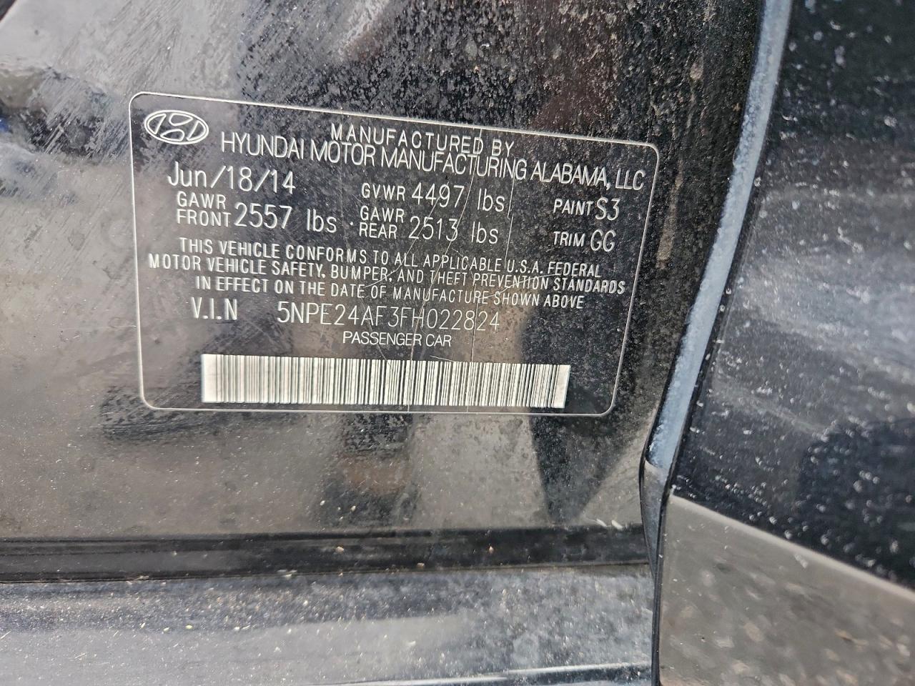 2015 HYUNDAI SONATA SE photo 12