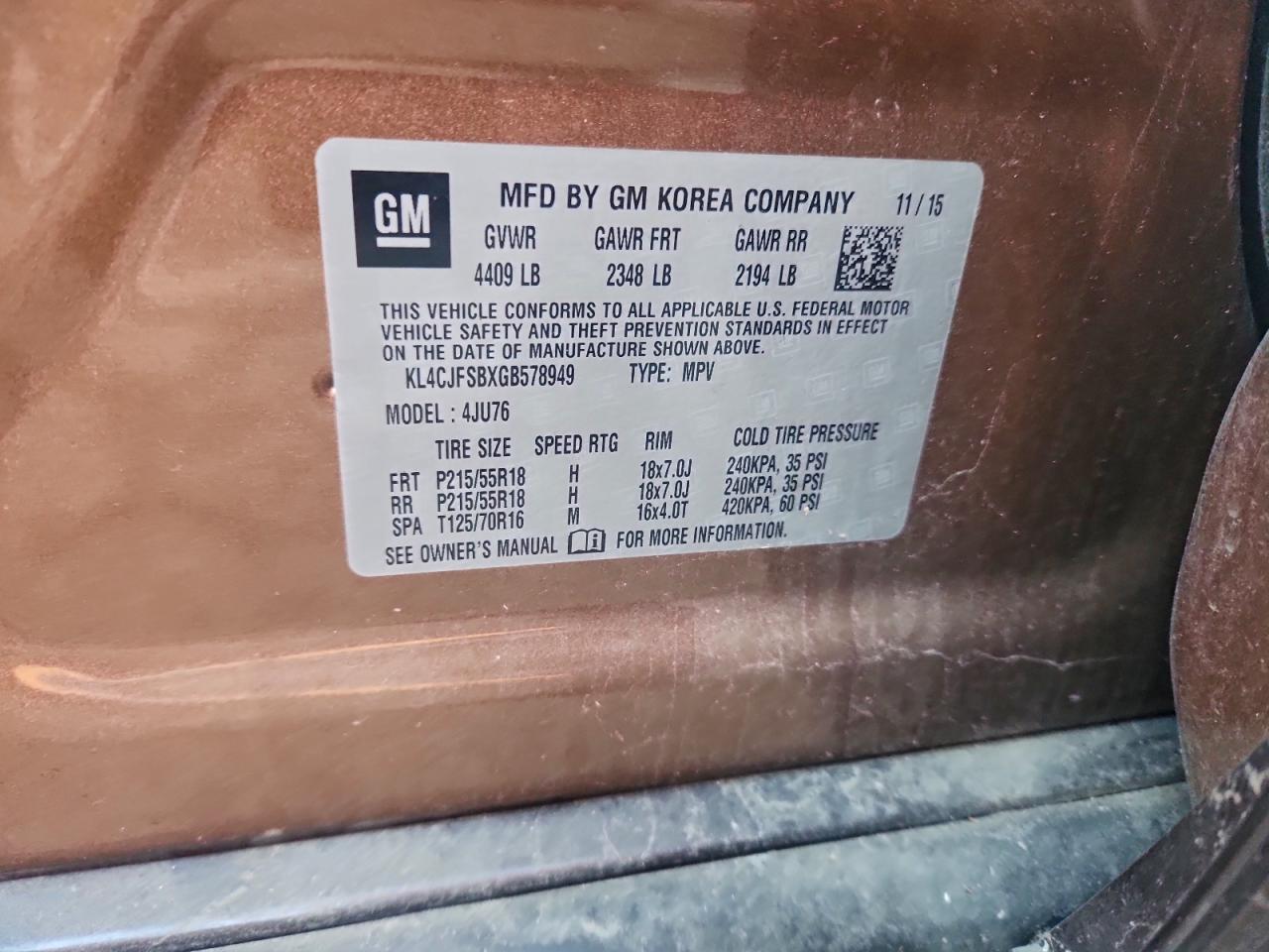 2016 BUICK ENCORE CONVENIENCE photo 13