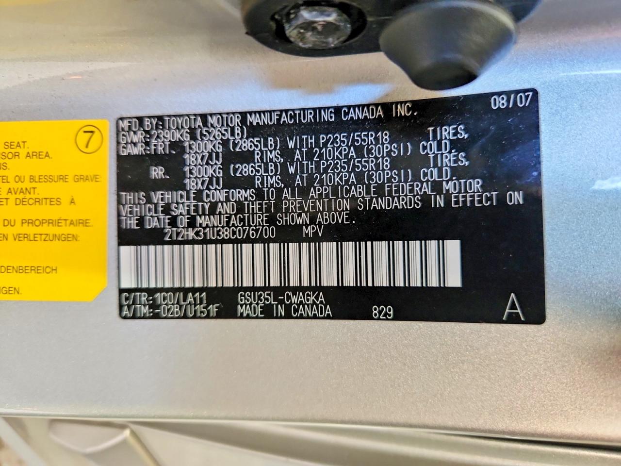 2008 LEXUS RX 350 photo 37