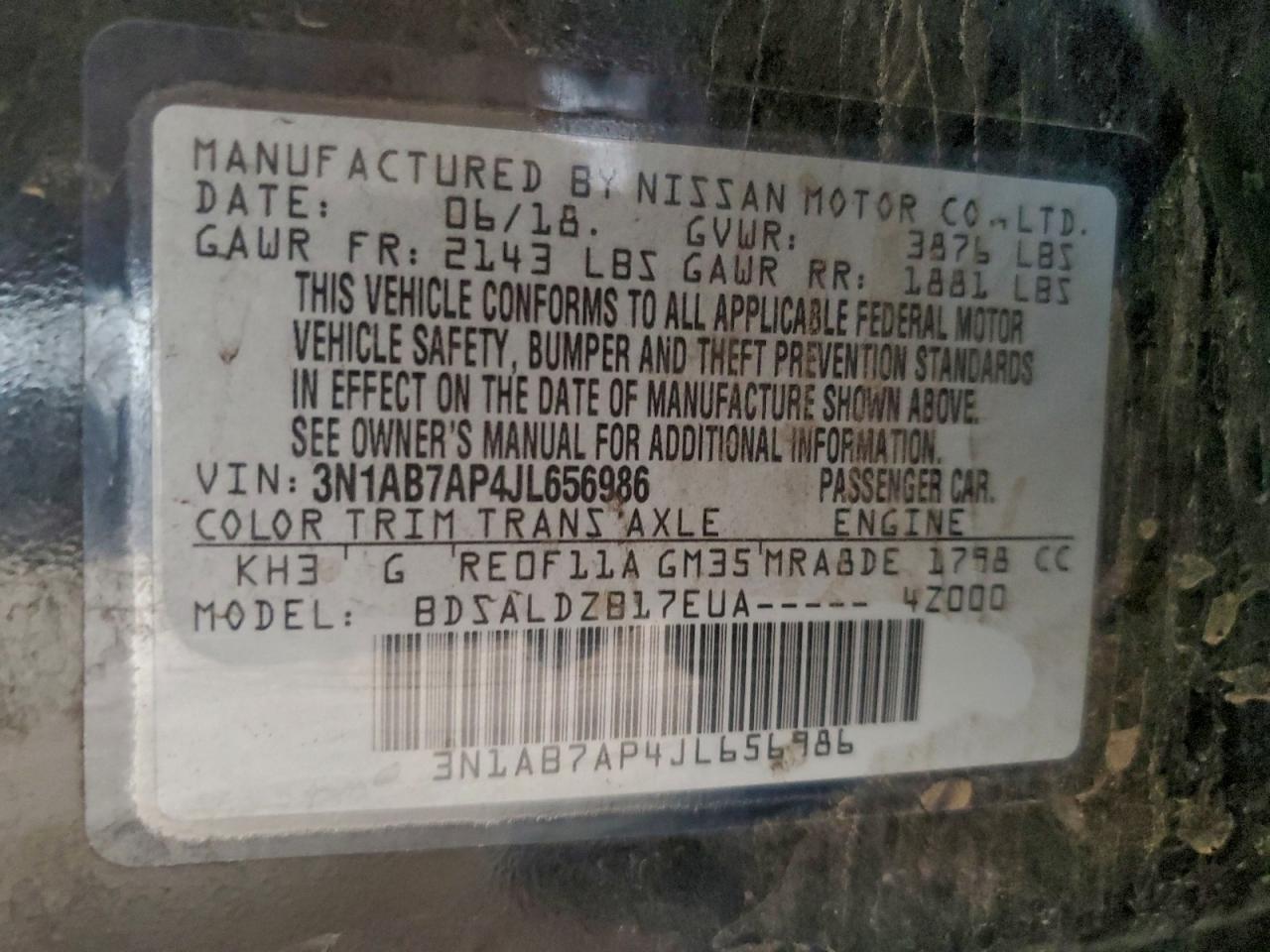 2018 NISSAN SENTRA S photo 34