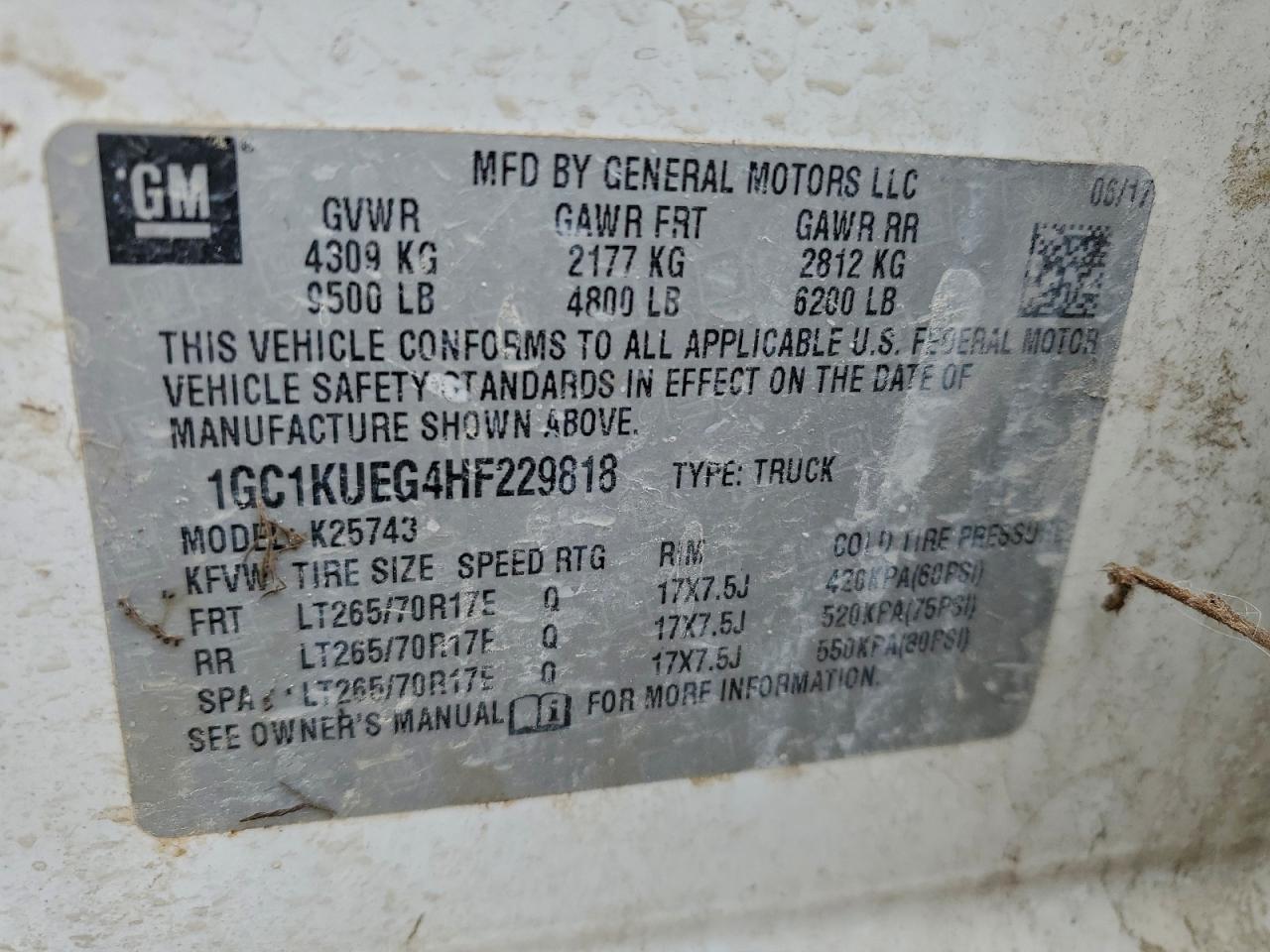 2017 CHEVROLET SILVERADO K2500 HEAVY DUTY photo 12
