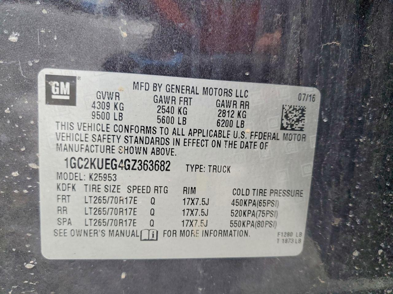 2016 CHEVROLET SILVERADO K2500 HEAVY DUTY photo 23