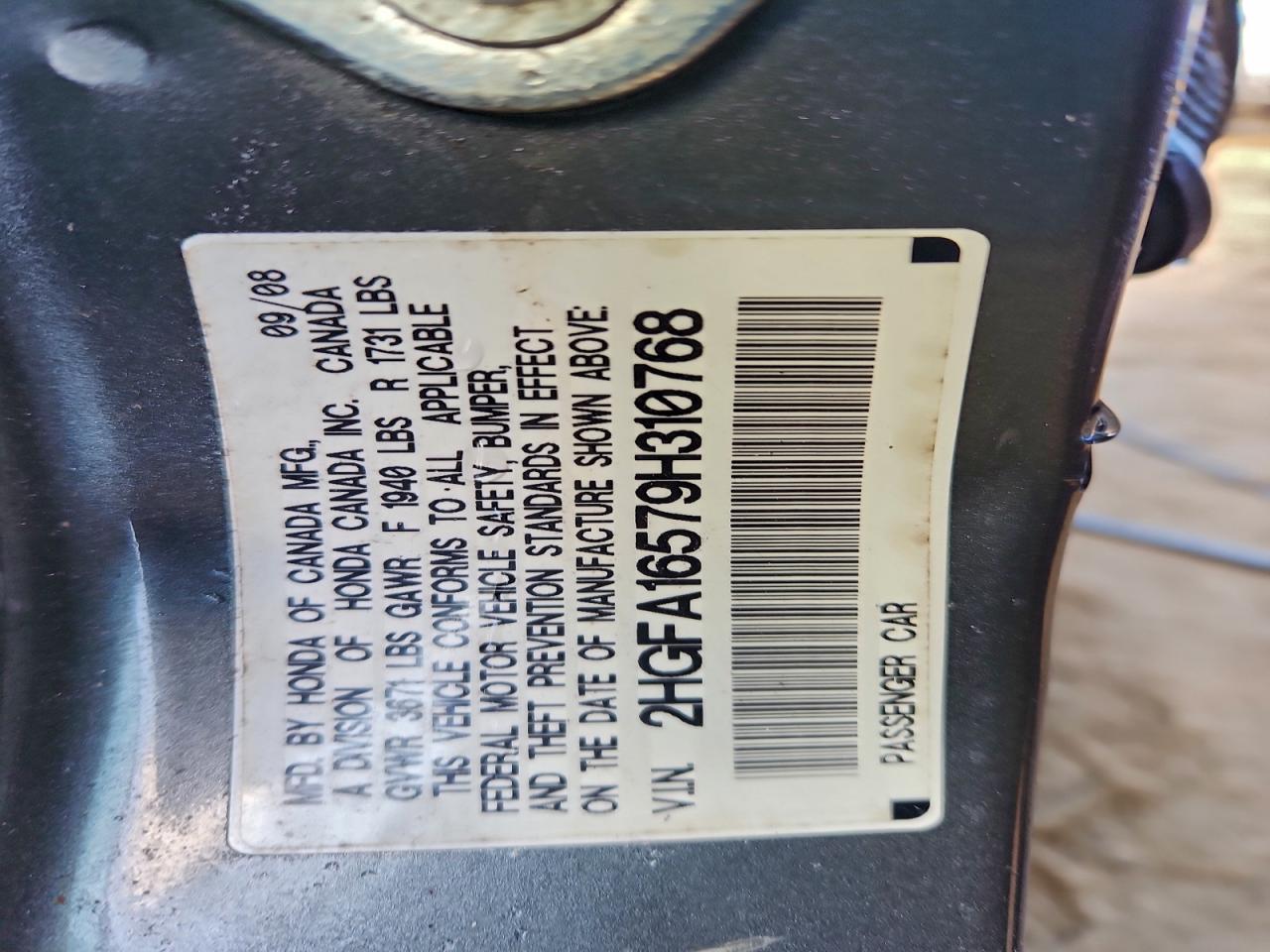2009 HONDA CIVIC LX photo 13
