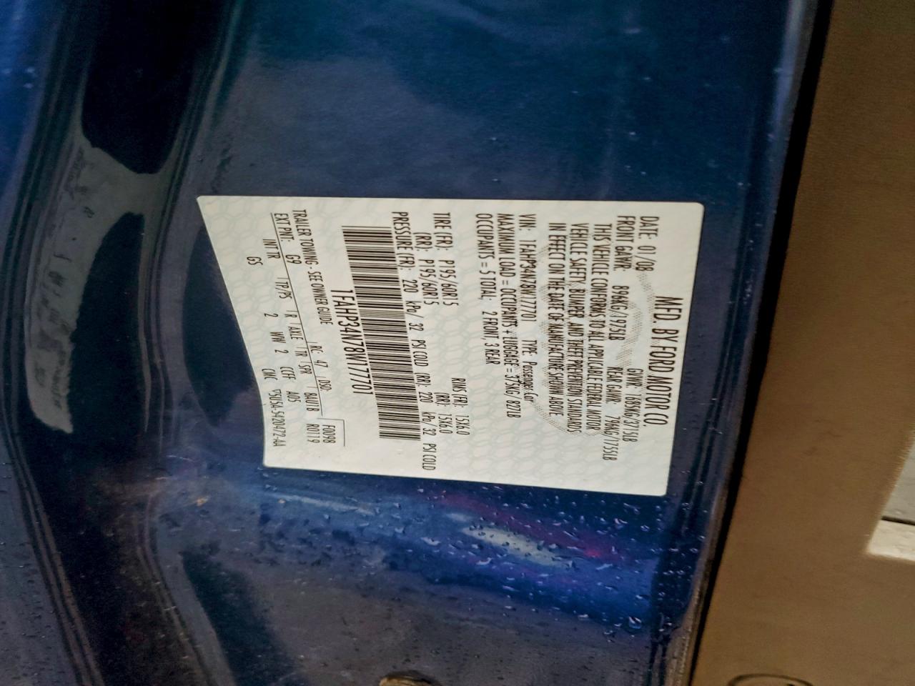 2008 FORD FOCUS S/SE photo 12