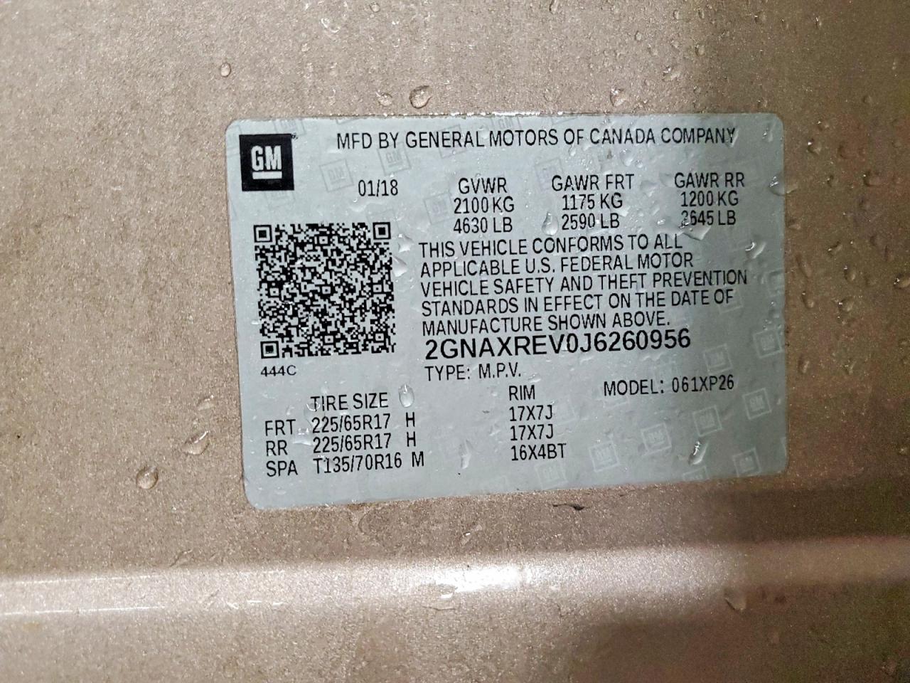 2018 CHEVROLET EQUINOX LS photo 12