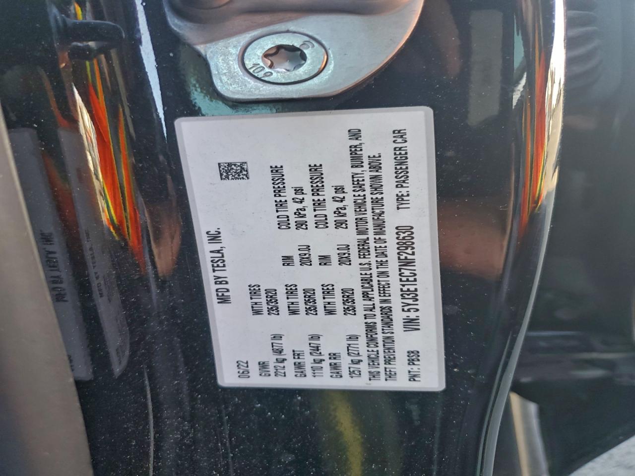 2022 TESLA MODEL 3 photo 23