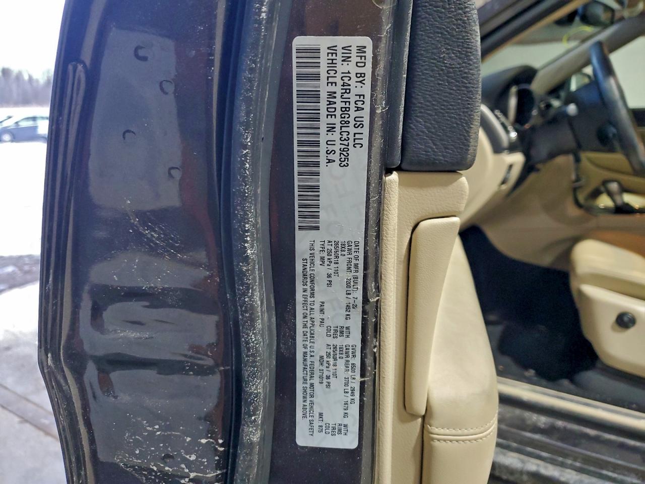 2020 JEEP GRAND CHEROKEE LIMITED photo 14