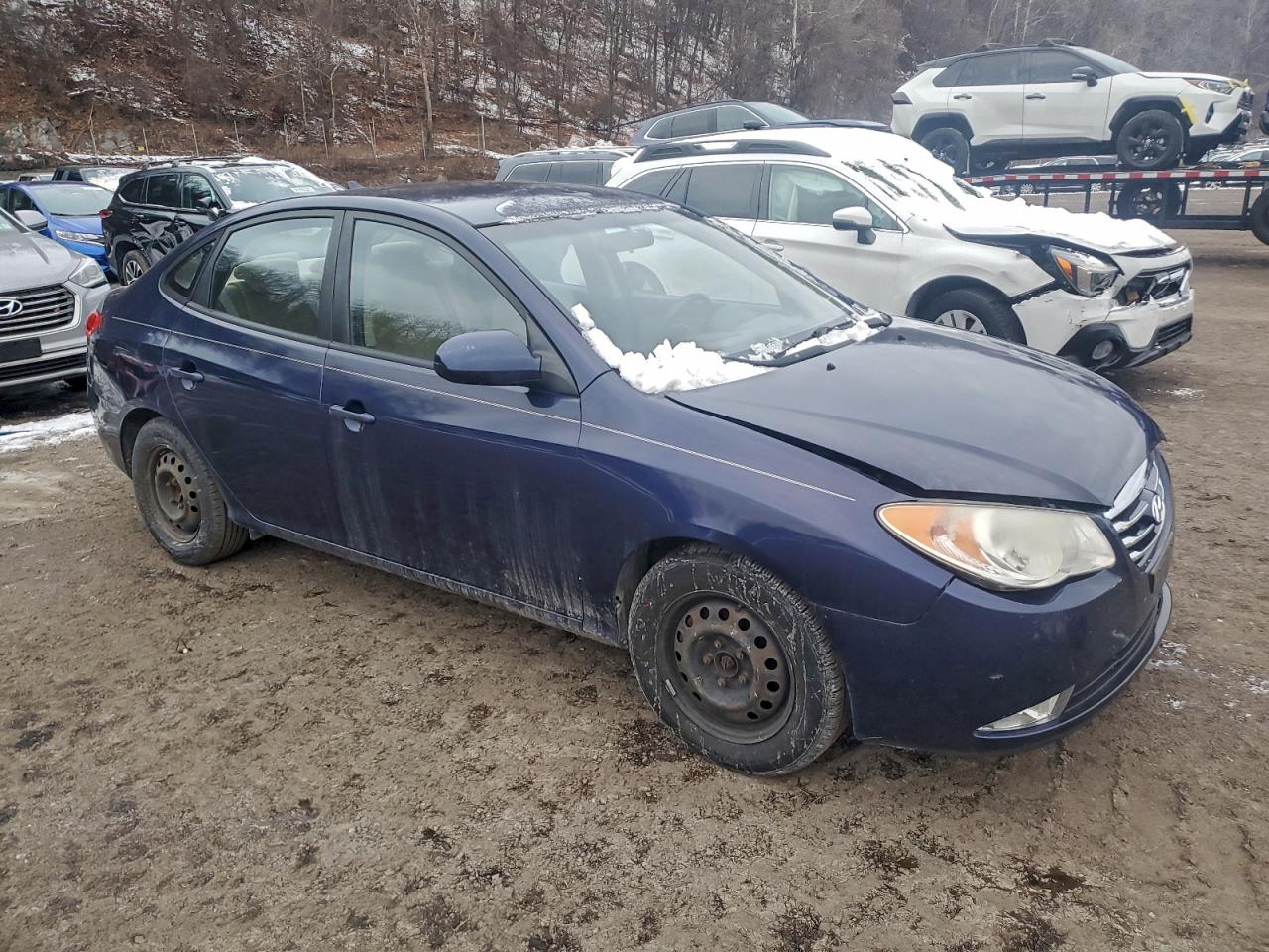 2010 HYUNDAI ELANTRA BLUE photo 4