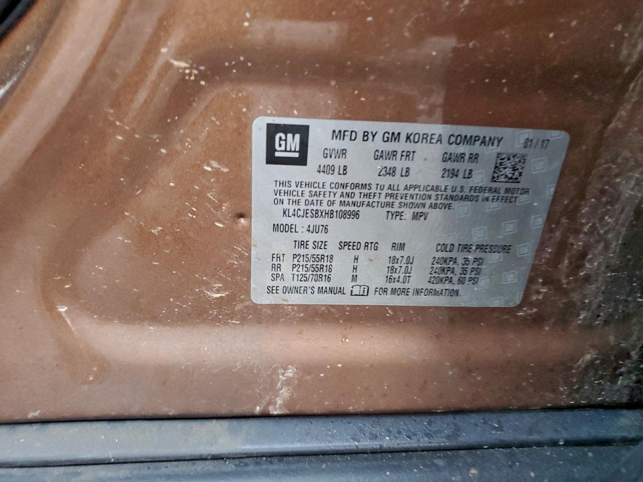 2017 BUICK ENCORE PREFERRED photo 12