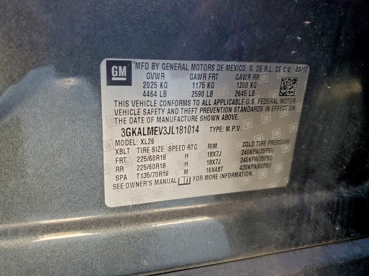 2018 GMC TERRAIN SLE photo 25