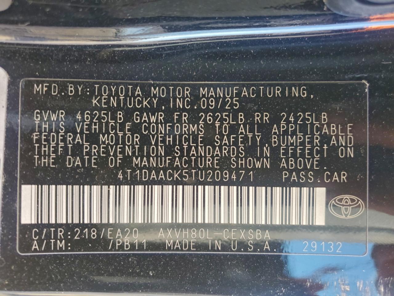 2026 TOYOTA CAMRY SE photo 37