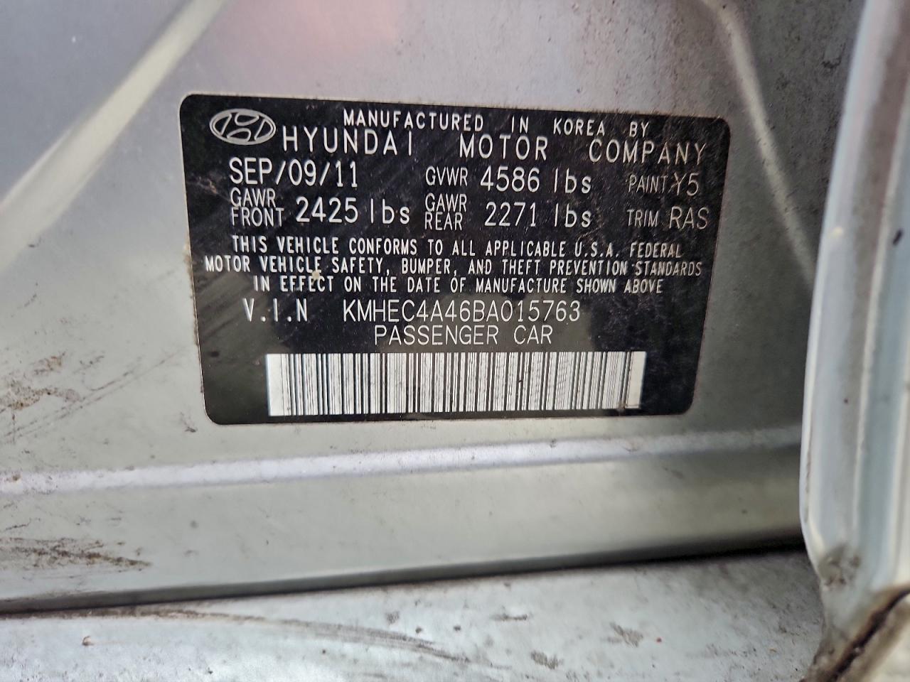 2011 HYUNDAI SONATA HYBRID photo 12