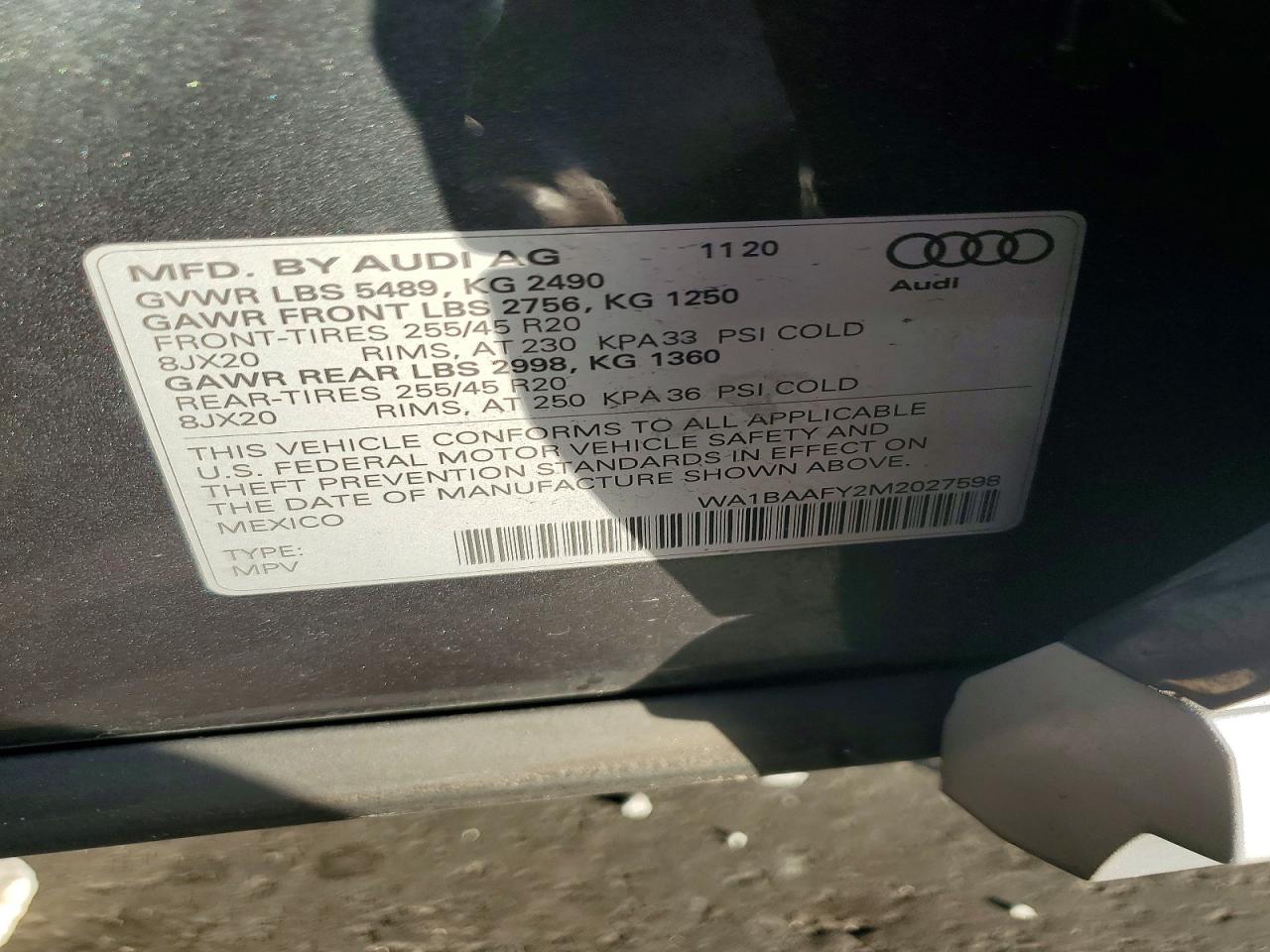 2021 AUDI Q5 PREMIUM PLUS photo 13