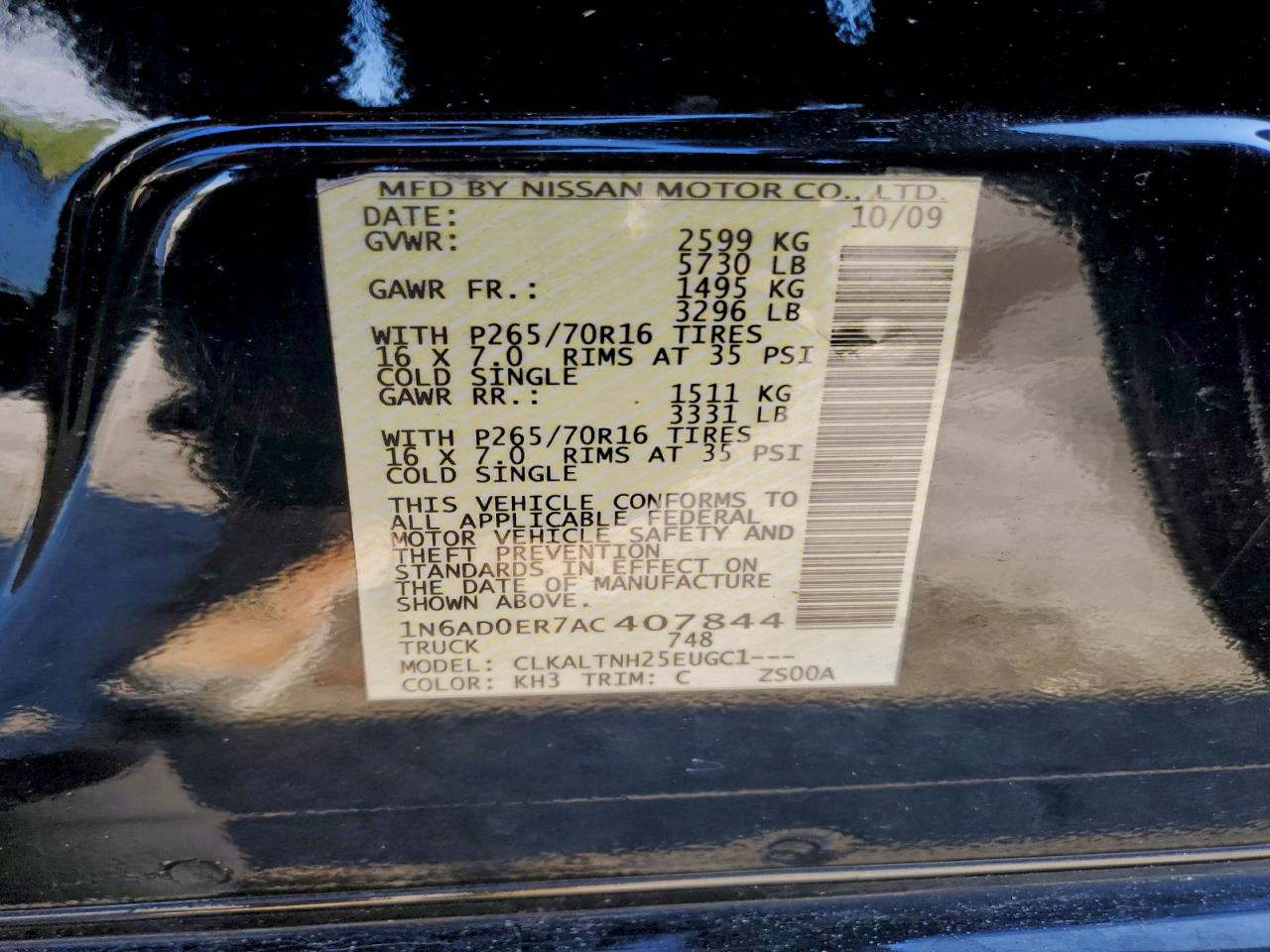 2010 NISSAN FRONTIER CREW CAB SE photo 12