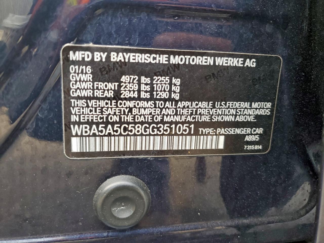 2016 BMW 528 I photo 13