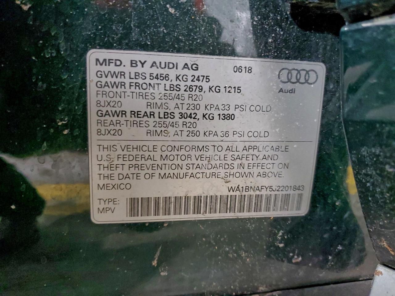 2018 AUDI Q5 PREMIUM PLUS photo 13
