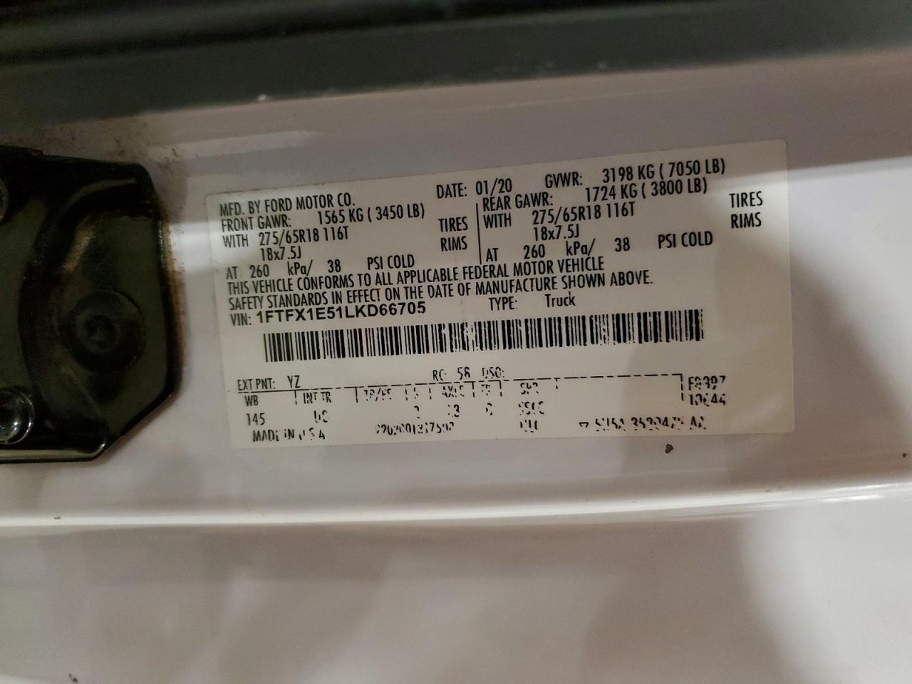 2020 FORD F150 SUPER CAB photo 12