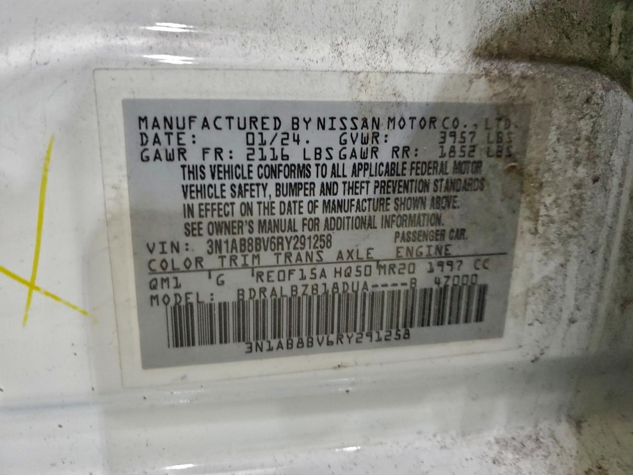 2024 NISSAN SENTRA S photo 12
