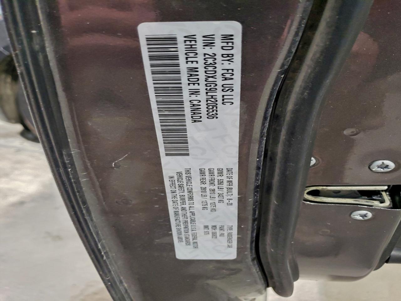 2020 DODGE CHARGER SXT photo 12