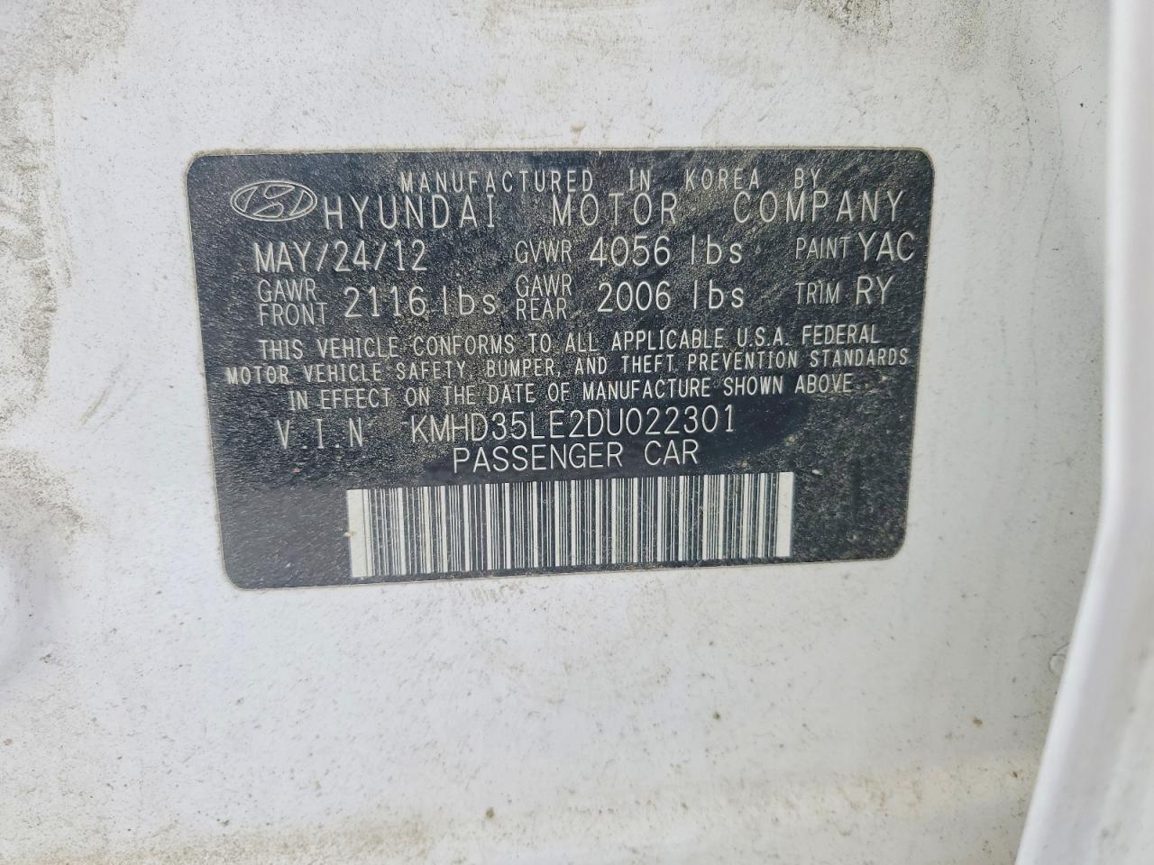 2013 HYUNDAI ELANTRA GT photo 12