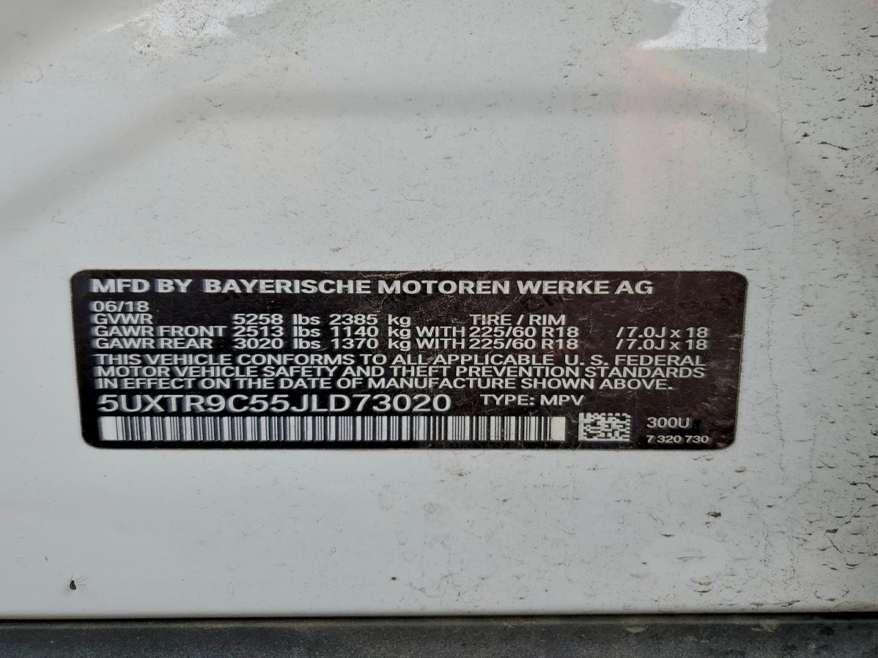 2018 BMW X3 XDRIVE30I photo 14