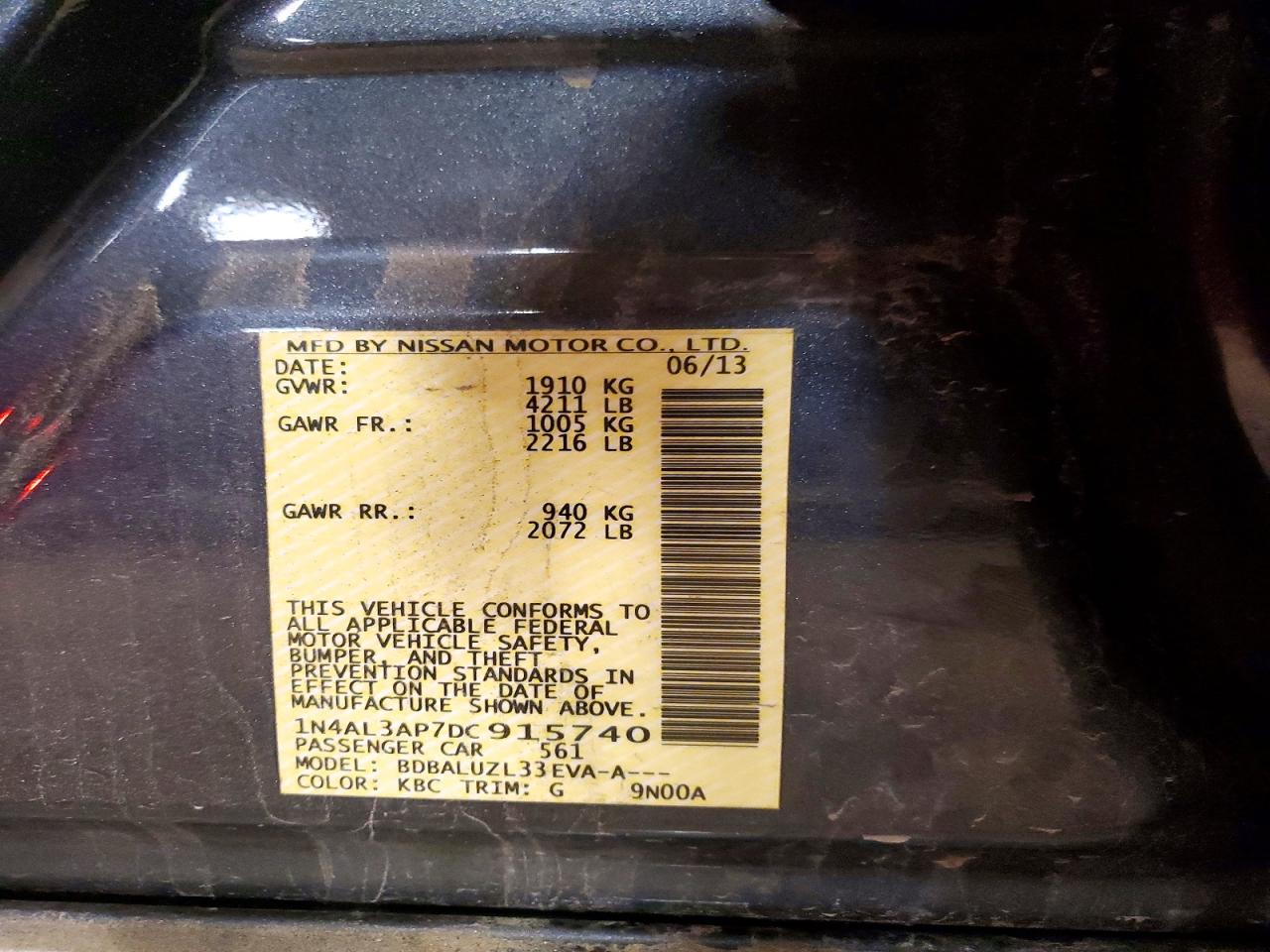 2013 NISSAN ALTIMA 2.5 photo 23