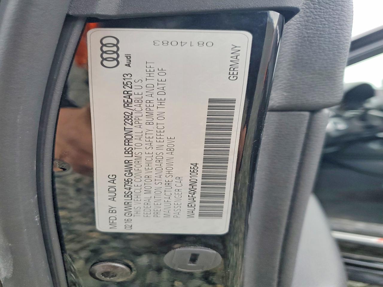 2017 AUDI A4 PREMIUM PLUS photo 13