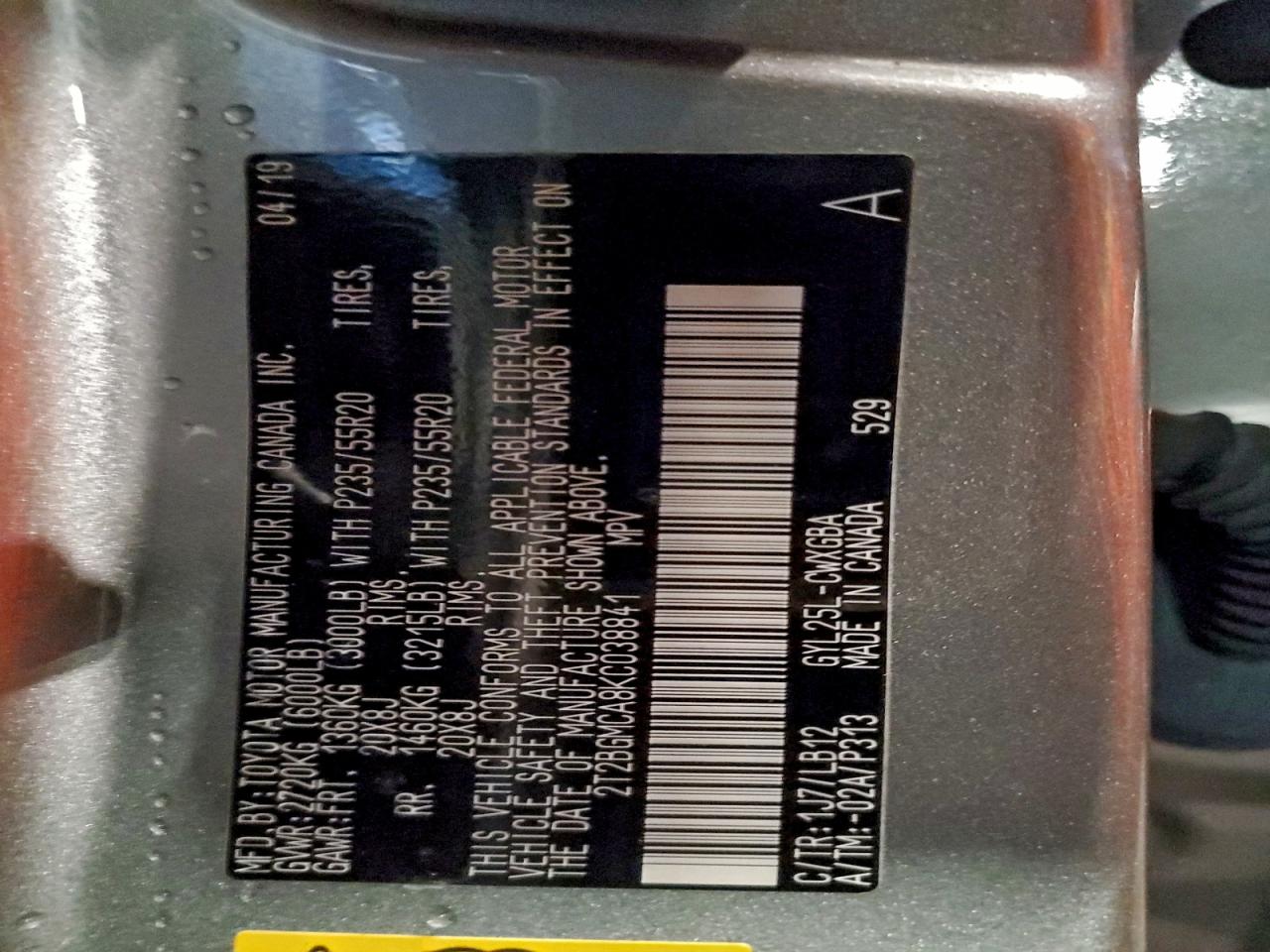 2019 LEXUS RX 450H BASE photo 13