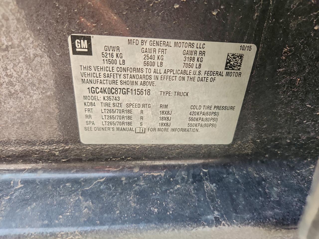 2016 CHEVROLET SILVERADO K3500 LTZ photo 13