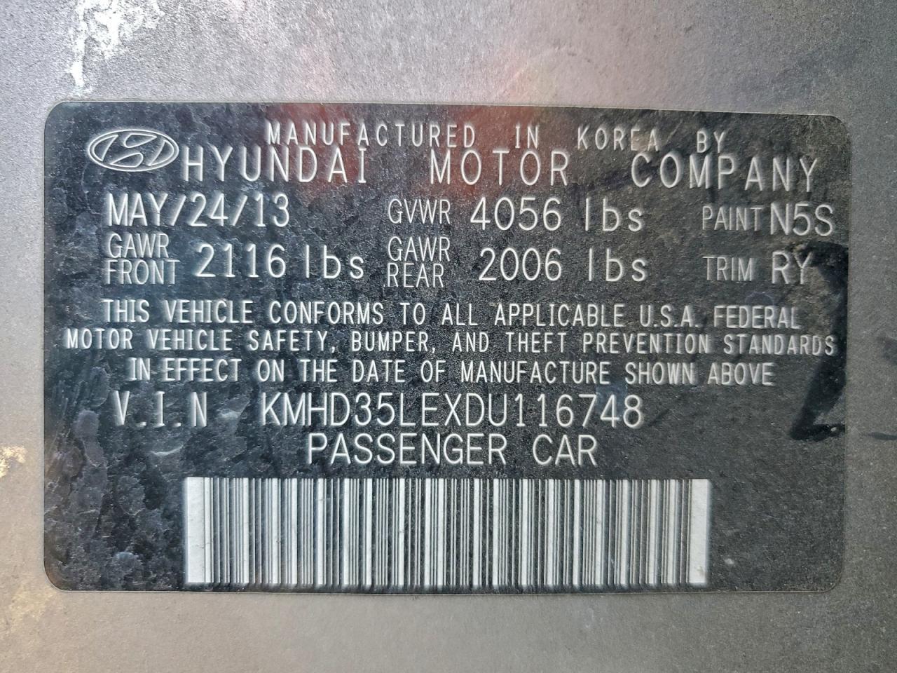 2013 HYUNDAI ELANTRA GT photo 12