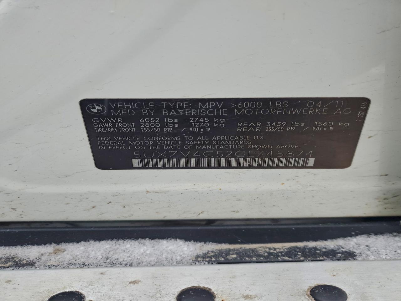 2012 BMW X5 XDRIVE35I photo 13