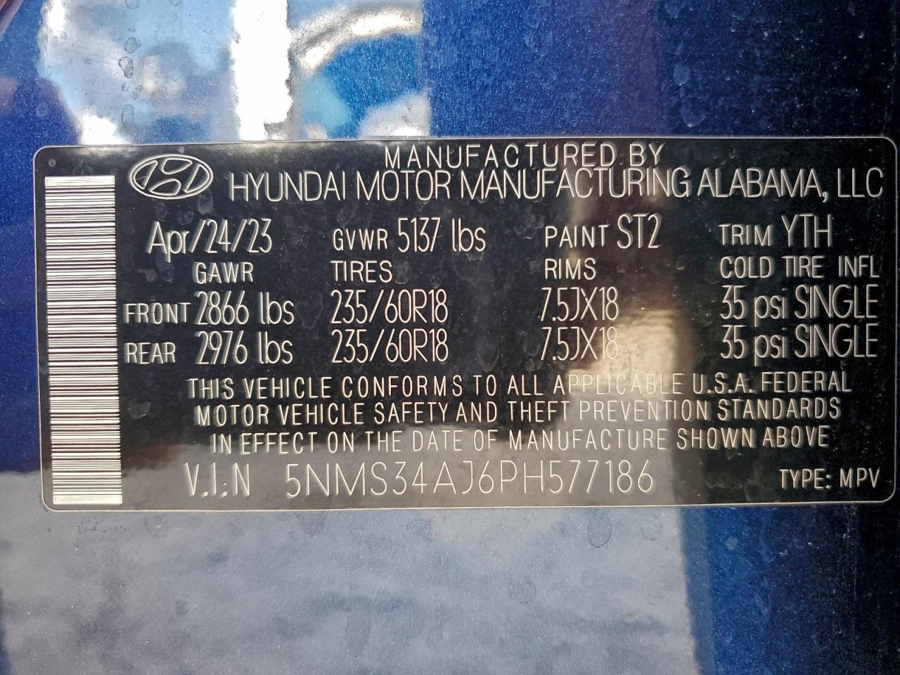 2023 HYUNDAI SANTA FE SEL photo 27