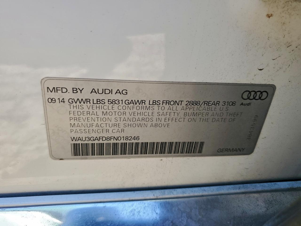 2015 AUDI A8 L QUATTRO photo 12