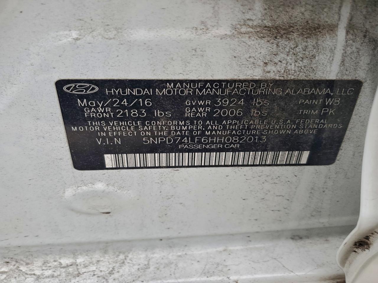 2017 HYUNDAI ELANTRA SE photo 12