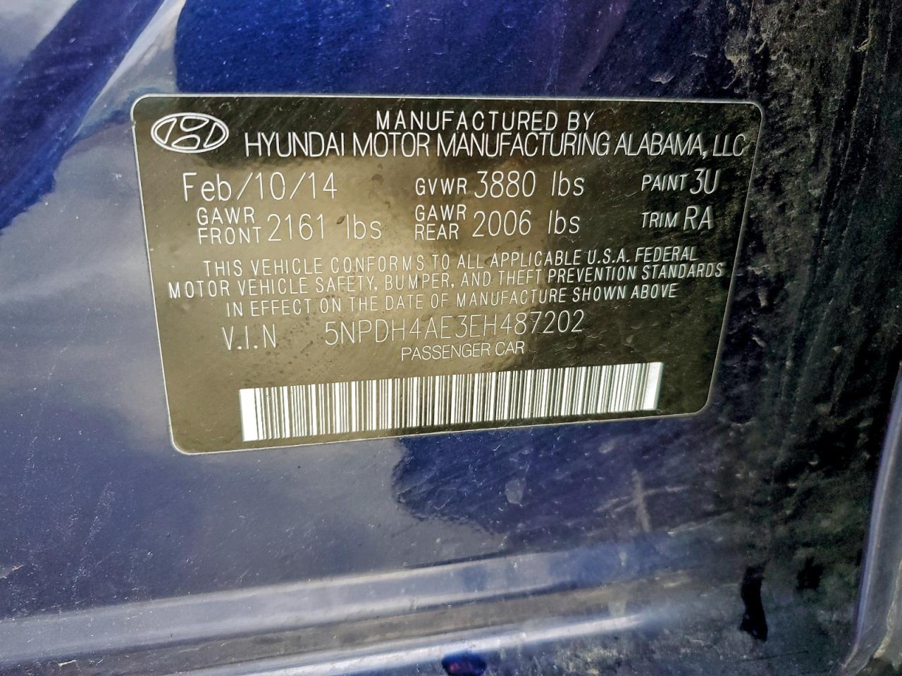 2014 HYUNDAI ELANTRA SE photo 13