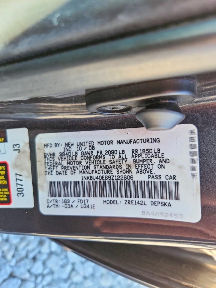 2009 TOYOTA COROLLA BASE photo 13