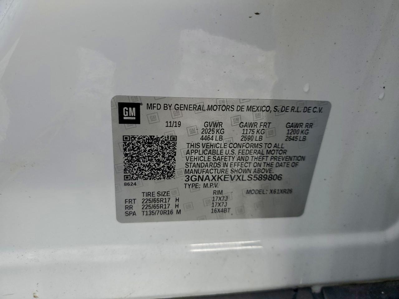 2020 CHEVROLET EQUINOX LT photo 13