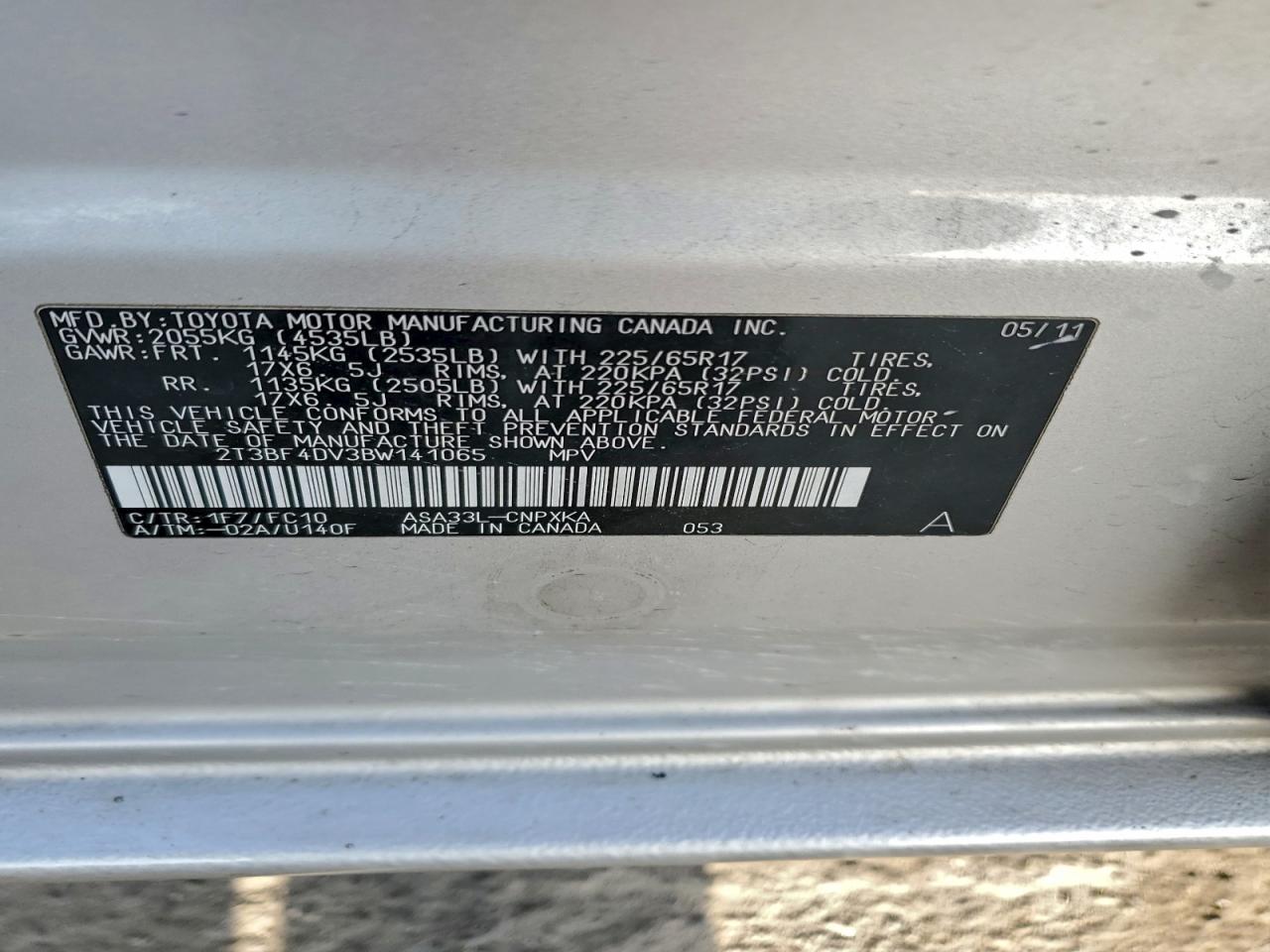 2011 TOYOTA RAV4 photo 13