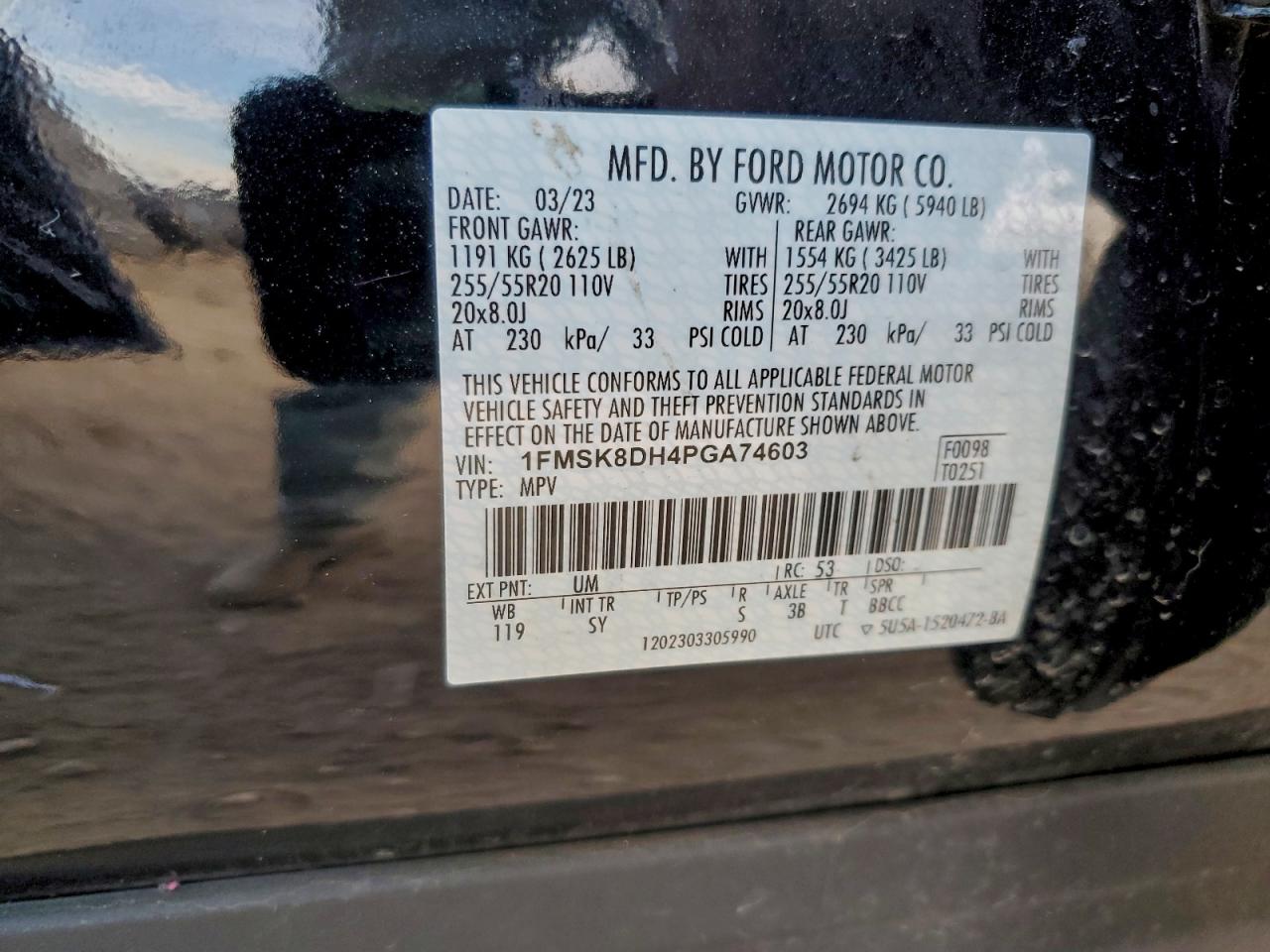 2023 FORD EXPLORER XLT photo 23