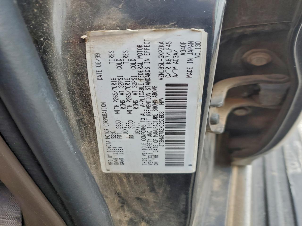 1999 TOYOTA 4RUNNER LIMITED photo 13