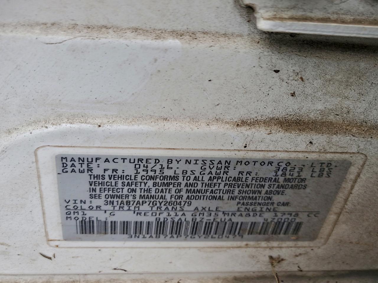 2016 NISSAN SENTRA S photo 12