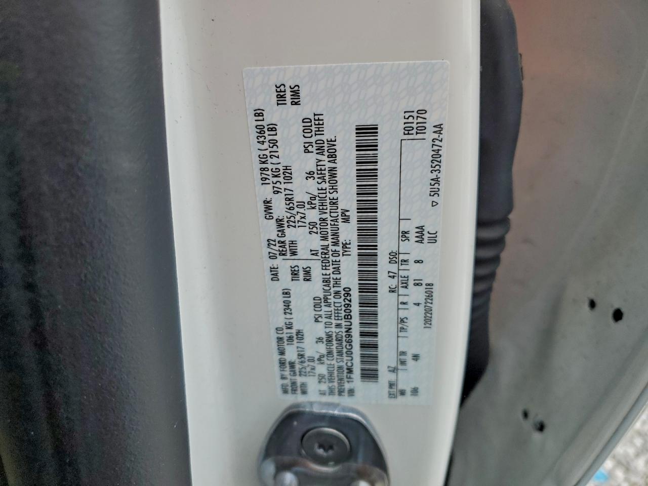 2022 FORD ESCAPE SE photo 13