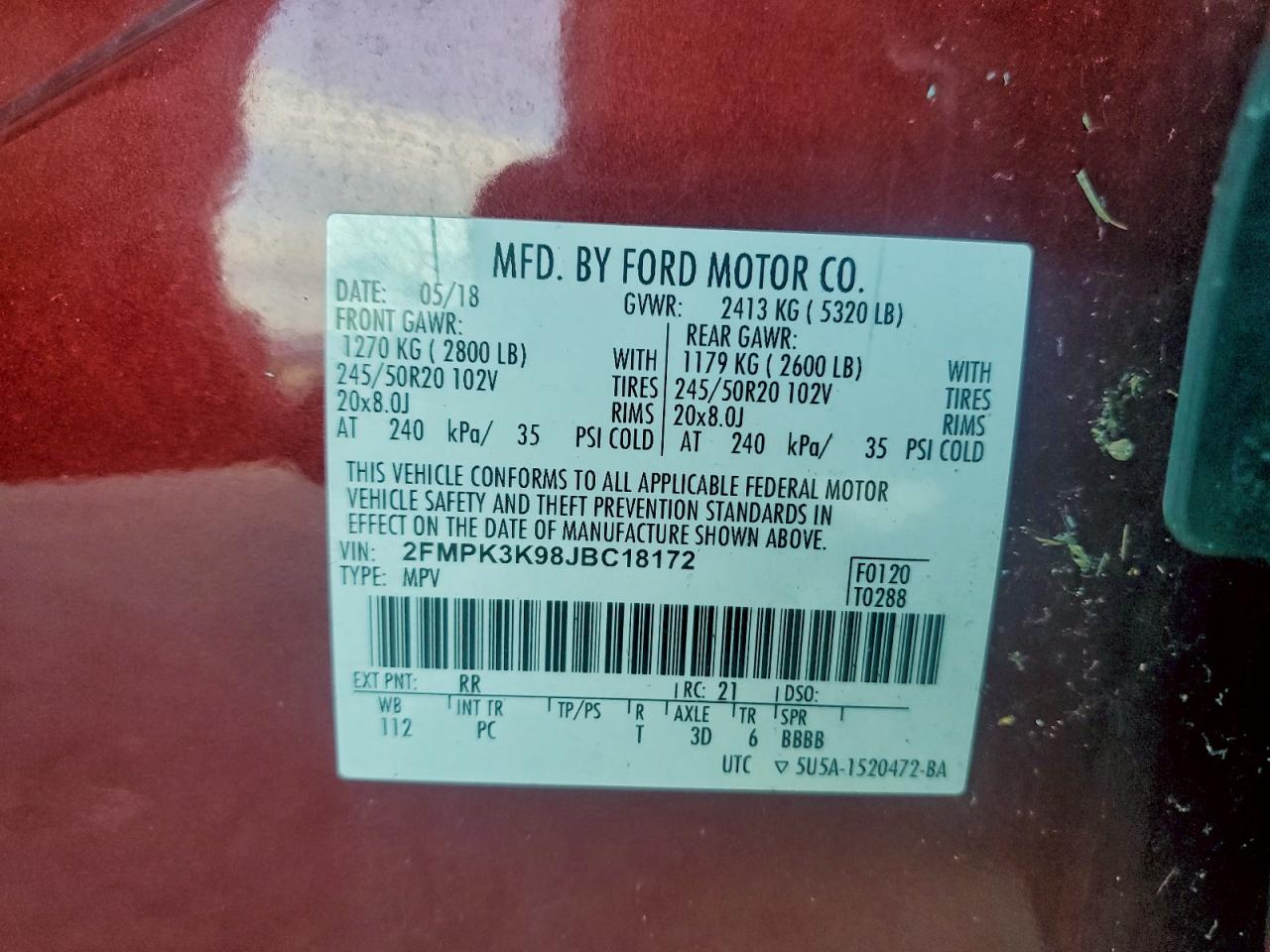 2018 FORD EDGE TITANIUM photo 13