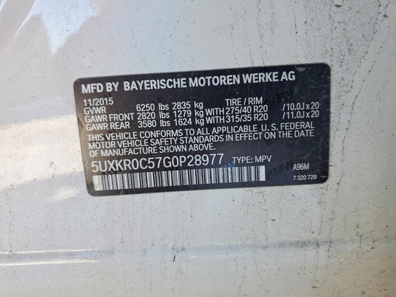 2016 BMW X5 XDRIVE35I photo 27