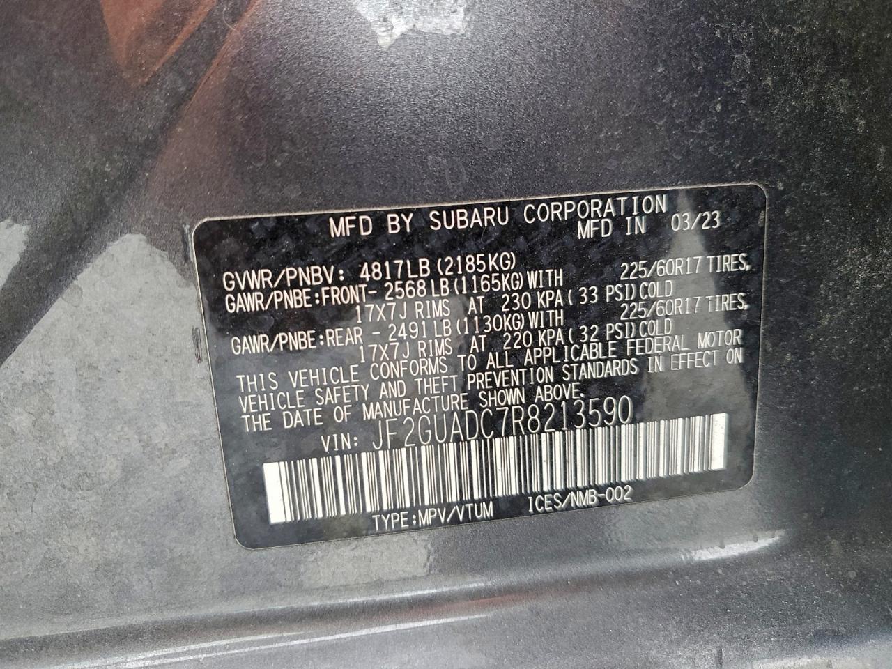 2024 SUBARU CROSSTREK PREMIUM photo 12