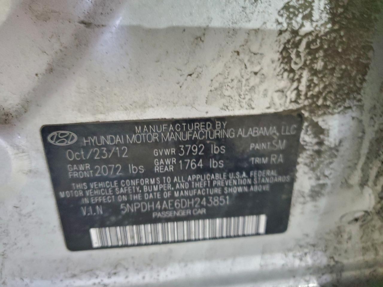 2013 HYUNDAI ELANTRA GLS photo 25