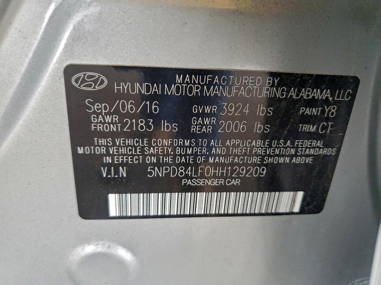 2017 HYUNDAI ELANTRA SE photo 12
