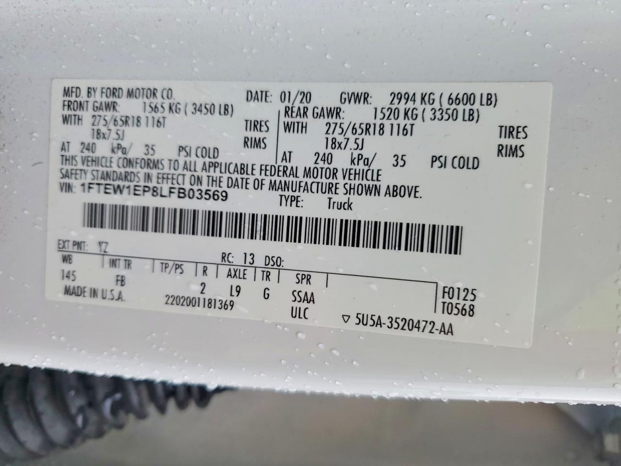 2020 FORD F150 SUPERCREW photo 23
