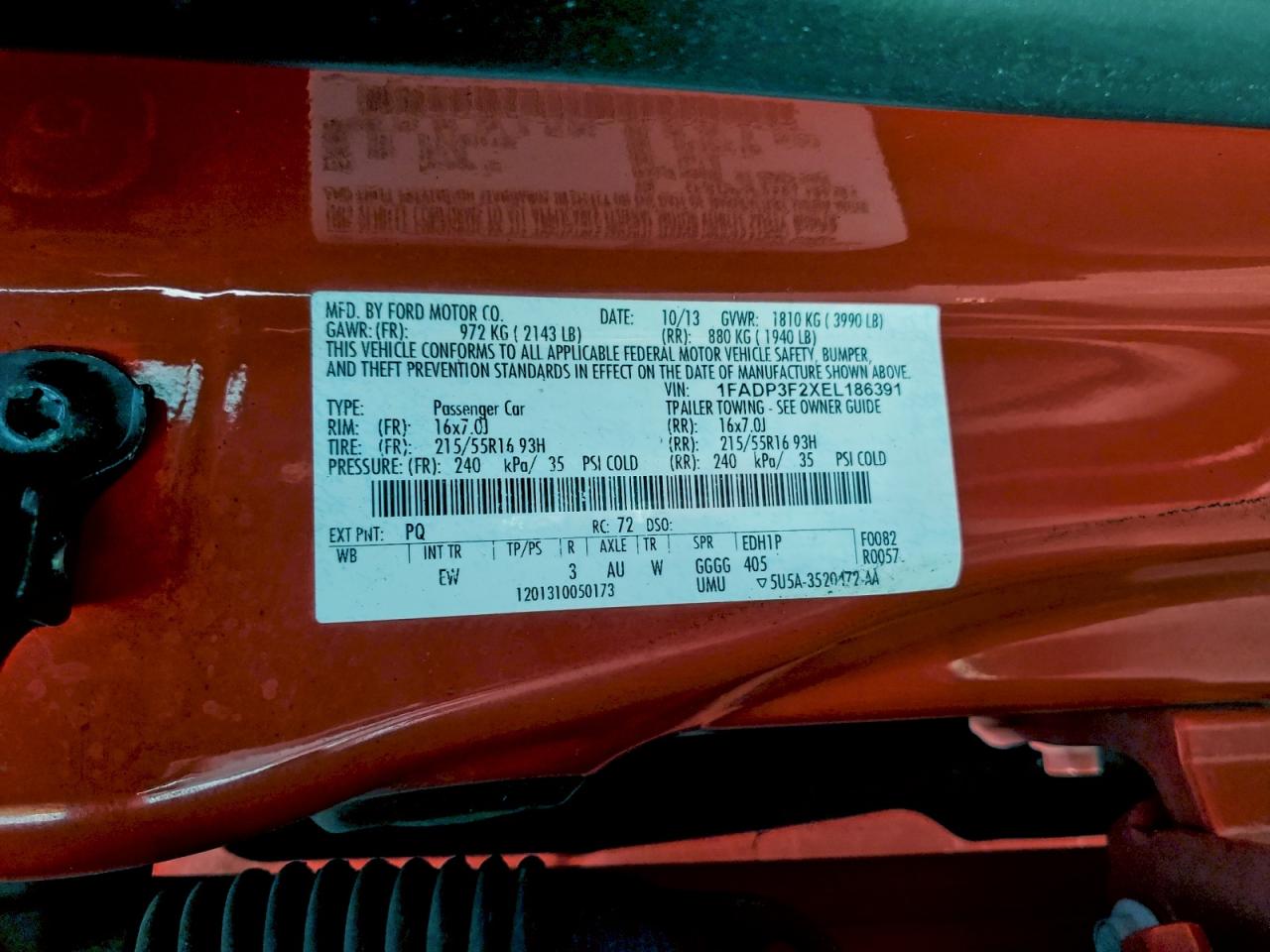 2014 FORD FOCUS SE photo 12