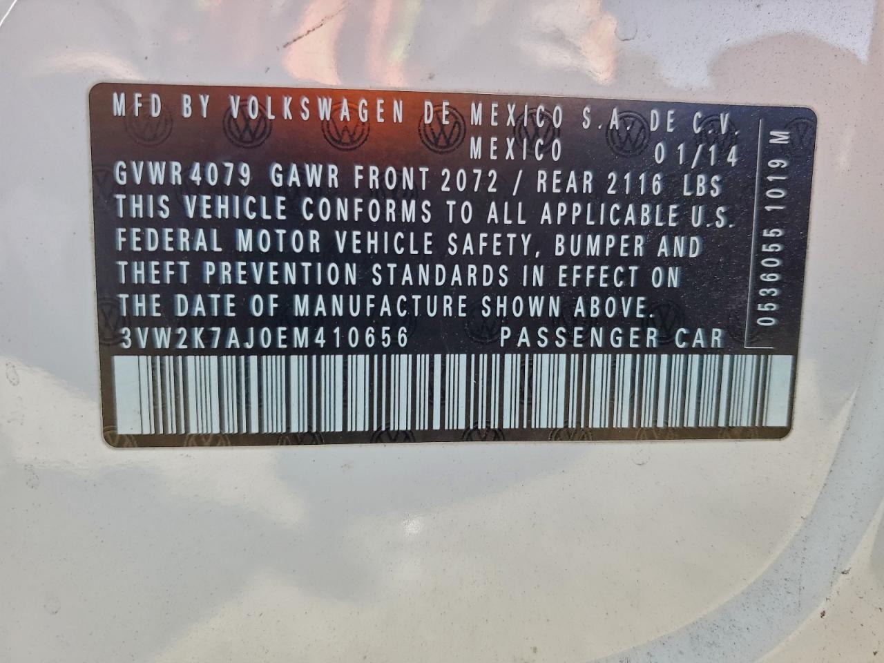 2014 VOLKSWAGEN JETTA BASE photo 12